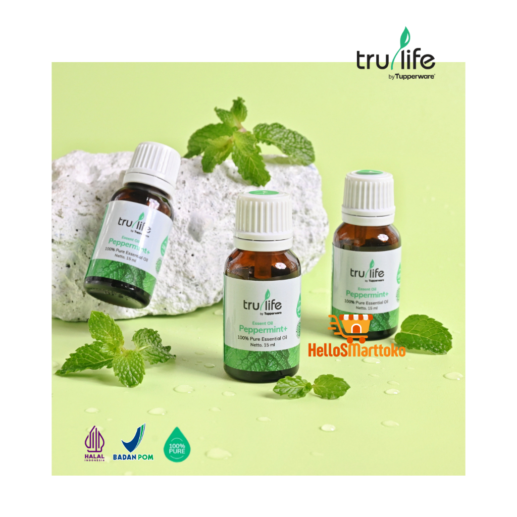 Trulife Tupperware Peppermint Essential Oil 15ml| Aromaterapi Original