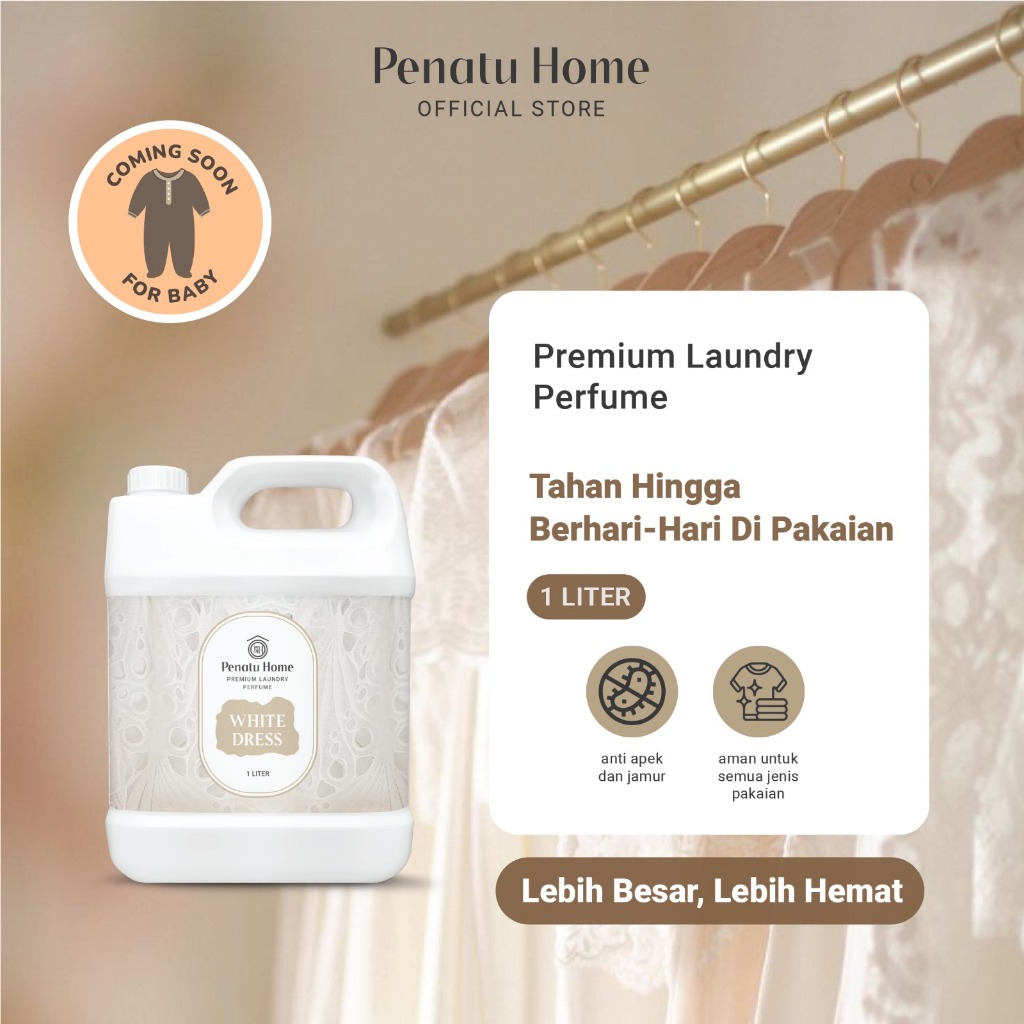 Parfum Laundry Premium Penatu Home - White Dress Jirigen 1000ML