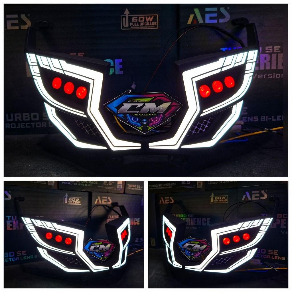 FRAME LAZY EYES LAMPU ALIS FRAME LAZY BILED FRAME CUSTOM SINGLE BILED AES EXPERIENCE YAMAHA NMAX OLD