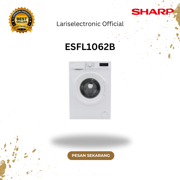 SHARP TIPE ESFL1062B MESIN CUCI