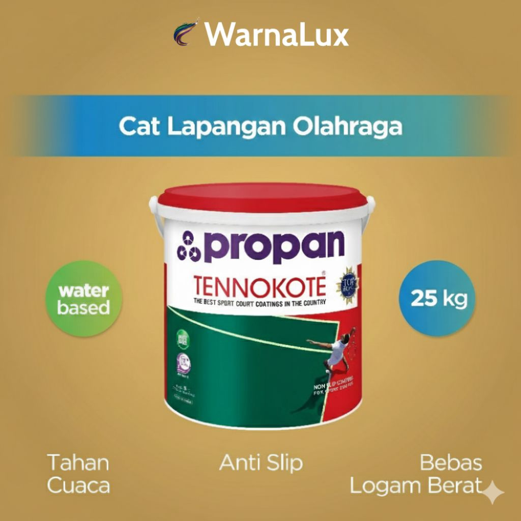 Propan Tennokote Cat Lapangan Olahraga