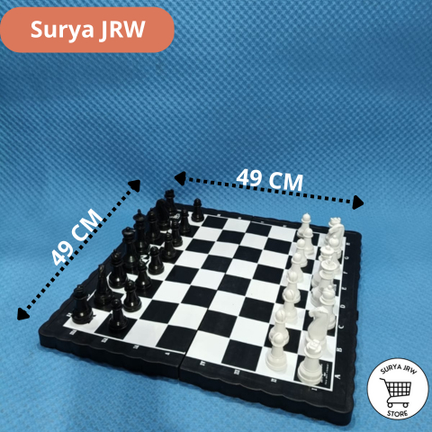 Papan Catur Plastik Lipat - Papan Catur Ukuran XL