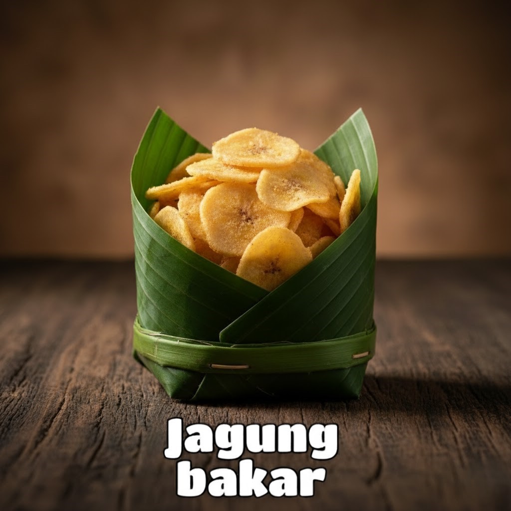 Keripik Pisang Khas Lampung Dengan Rasa ( Jagung Bakar ) Keripik Pisang Khas Lampung Premium Oleh-Ol