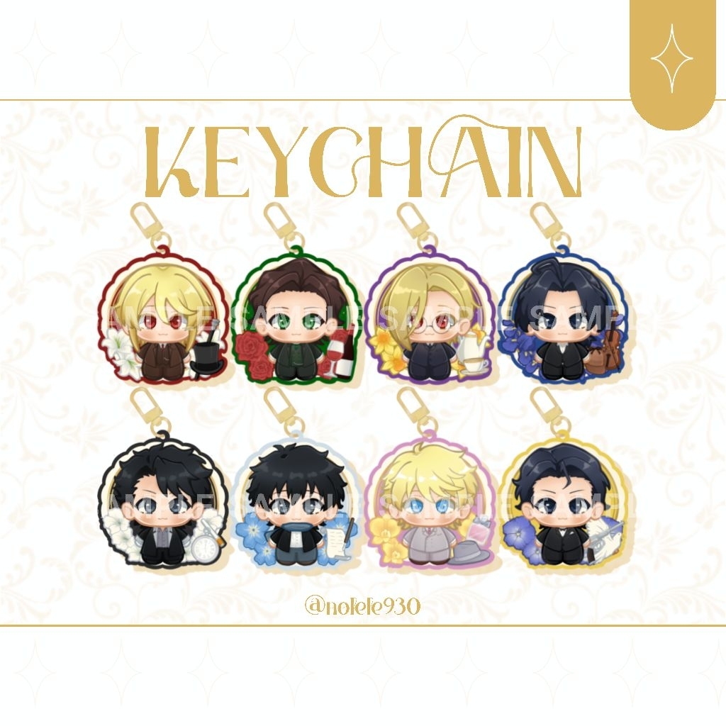 [FANMERCH] Moriarty The Patriot Keychain Translucent Ready Stock