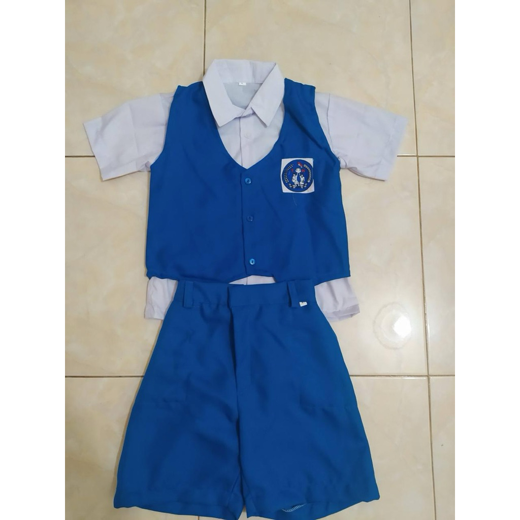 SERAGAM TK NASIONAL BIRU PUTIH