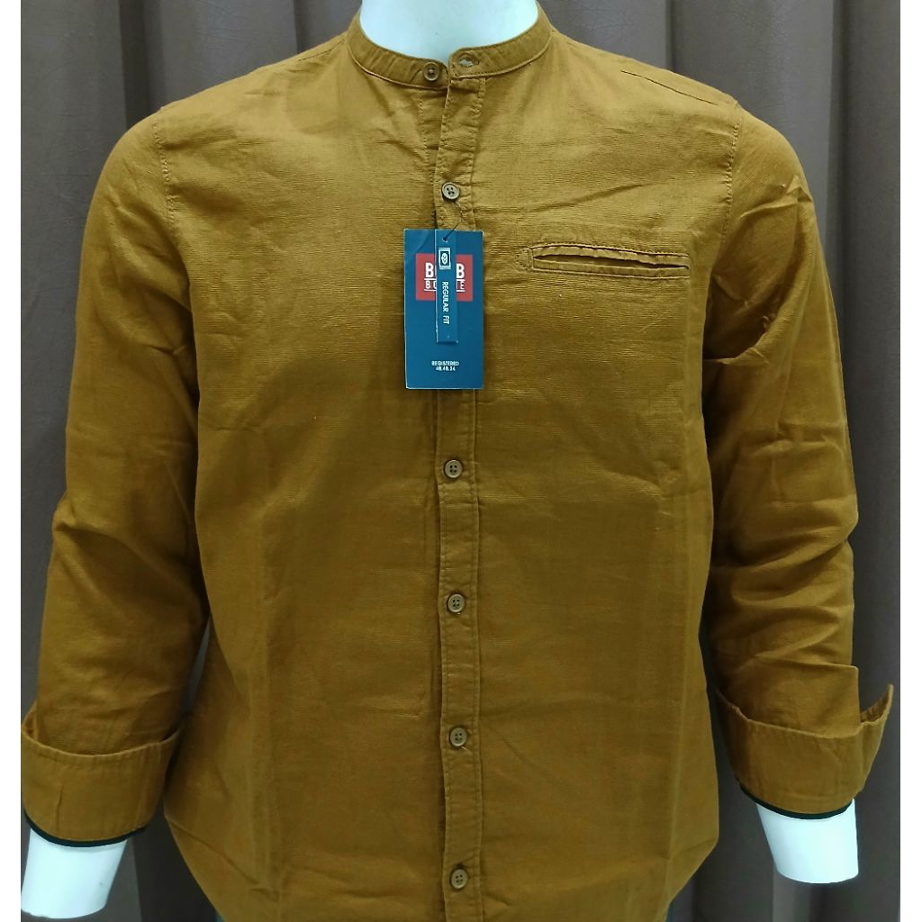 KEMEJA KOKO BOMBBOOGIE REGULAR FIT LENGAN PANJANG ORIGINAL