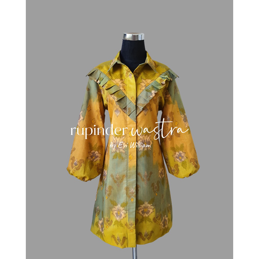 Tunik Jegeg yellow Endek Bali - RUPINDERWASTRA