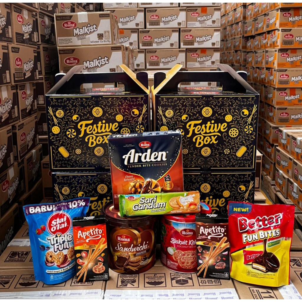 hampers paket festive box mayora || paket lebaran