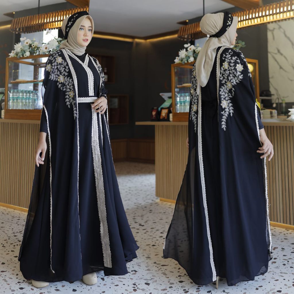 New Arrival // Kaftan Ridhaa /Kaftan Premium Full Payet Depan Belakang (Free iner Gamis Dan Ciput + 