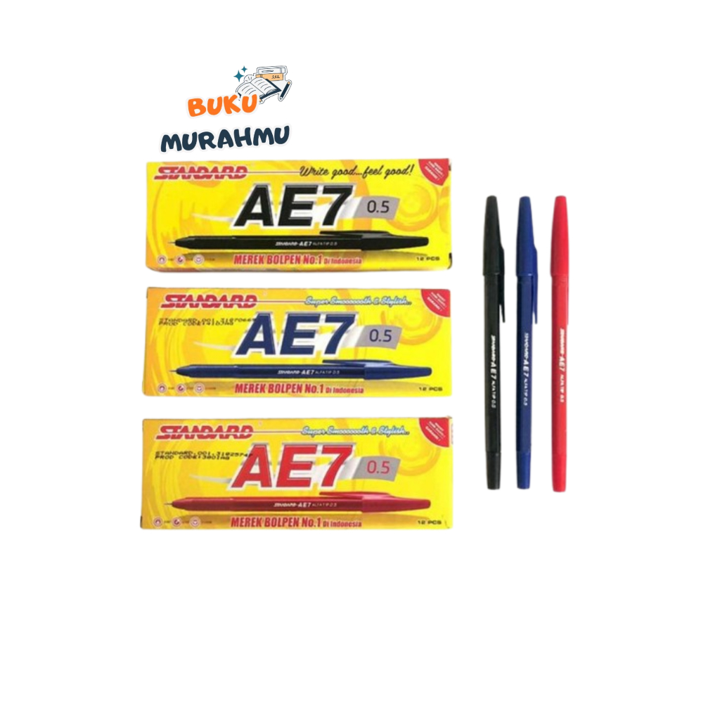 Pulpen Standard AE7 0.5 Ballpoint (1Pack)