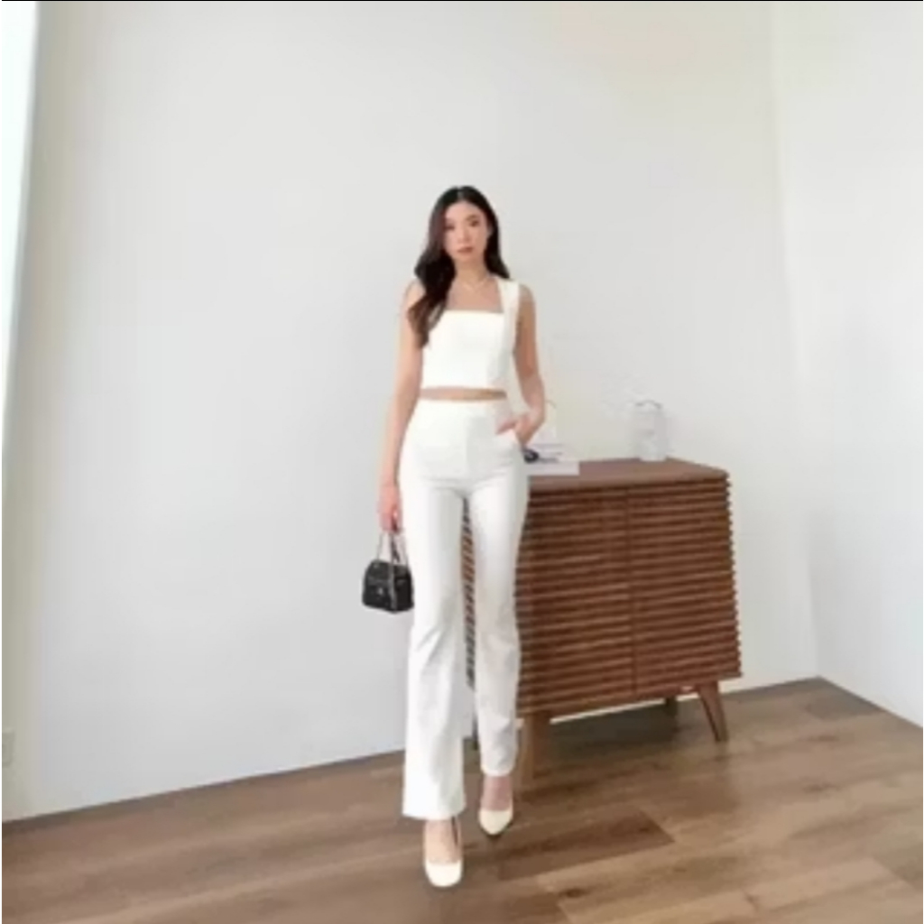 Celana Cutbray Wanita Scuba Highwaist Jumbo Celana Cutbray Wanita Scuba Jumbo Highwaist