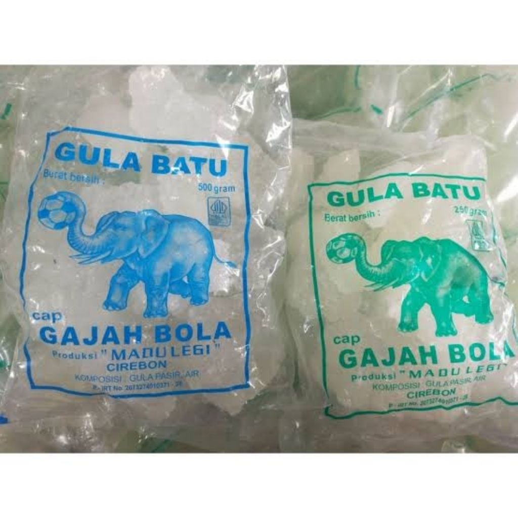 Gula Batu Cap Gajah Bola 220 gram