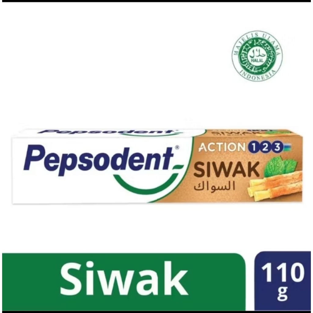 Pepsodent Siwak Action 110gr / Pasta gigi siwak action 123 / pepsodent Siwak