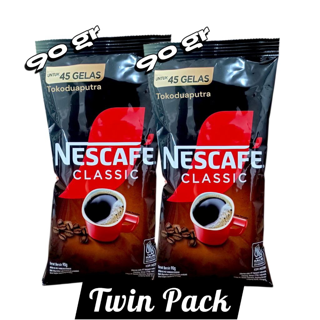 Nescafe Classic 90 Gr X 2 bungkus ( Twin pack) / Kopi Nescafe classic 90 gr
