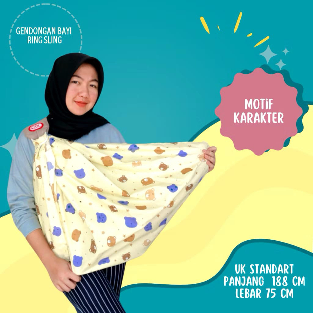 Gendongan samping Bayi Gendongan Ring Sling Multifungsi