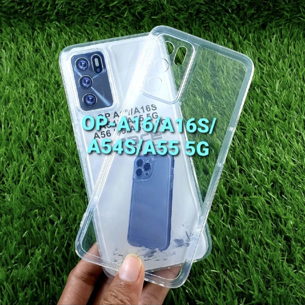 Soft Case Untuk Oppo A16/A16S/A54S/A55 5G Clear Case TPU Silicon Casing