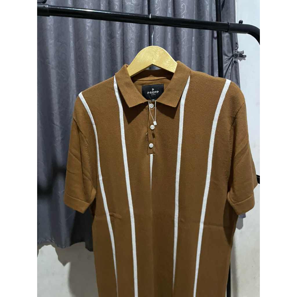 POLOSHIRT STRIPY PREPP STUDIO