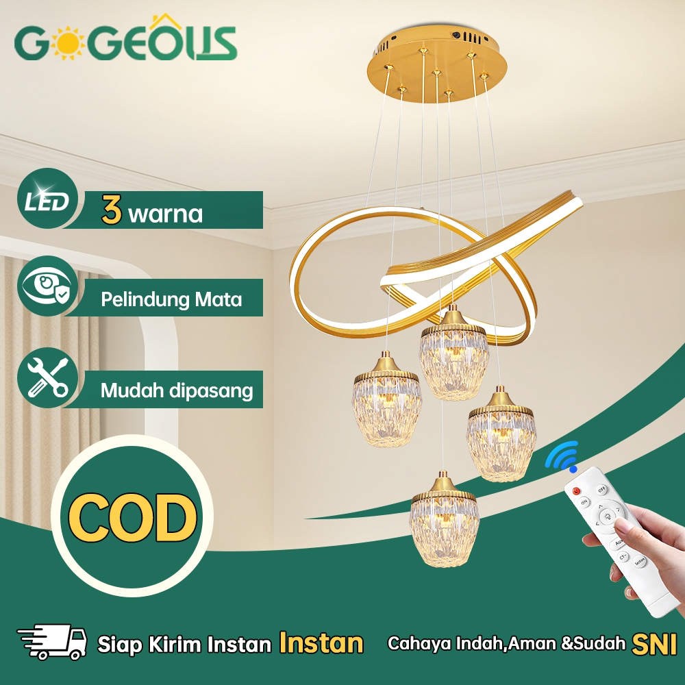 COD Lampu Gantung Minimalis Kristal Lampu Hias Gantung Lampu Hias Ruang Tidur Ruang Tamu
