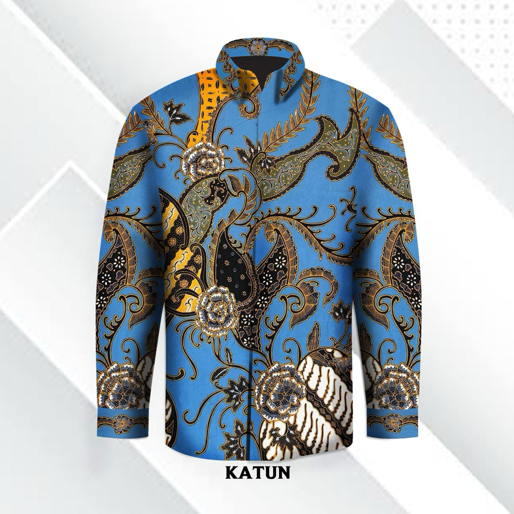 Kain batik tulis katun kemeja pria