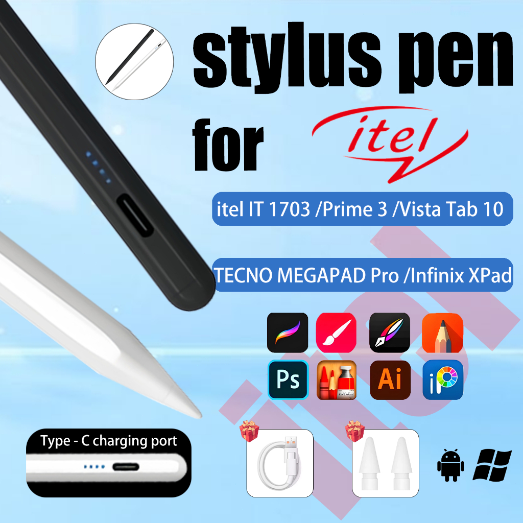 [100% original]stylus pen itel pad vista tab 30 pro/mini pencil ponsel hp p55/power 70/a50/p65/a80/s