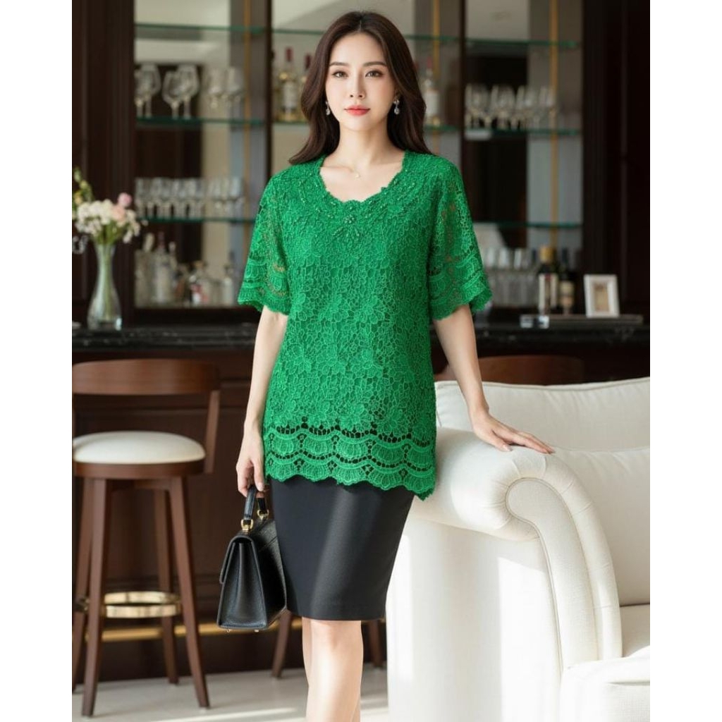 ATASAN BROKAT IMPORT MURAH PREMIUM MUTIARA