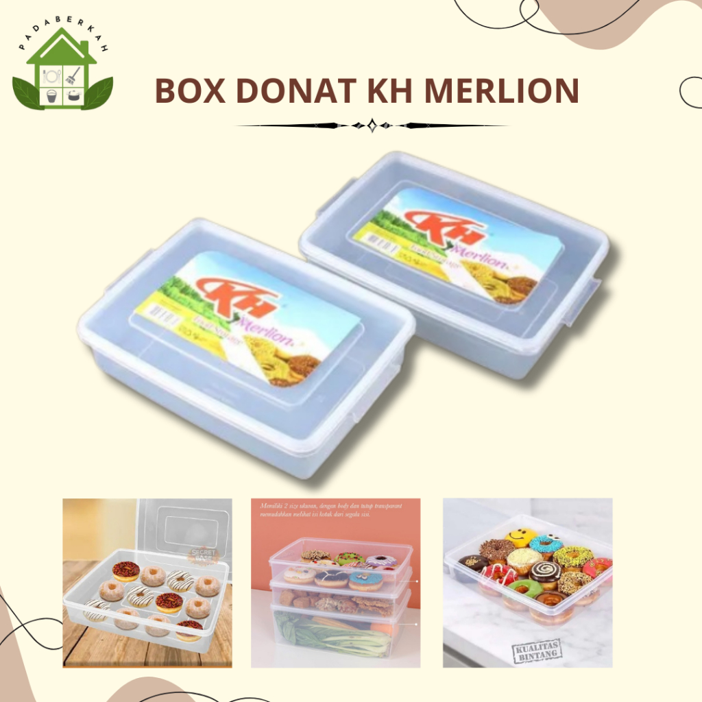 Storage Box Toples Donat KH Merlion Food Grade