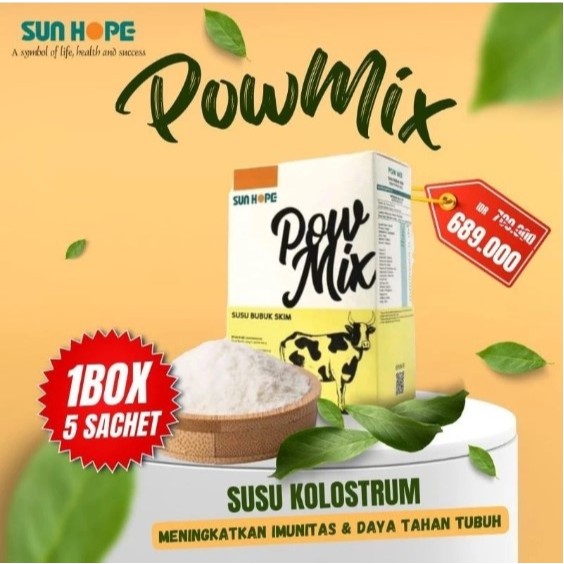 Sun Hope POW MIX Susu Kolostrum – Susu Penambah Stamina & Imunitas