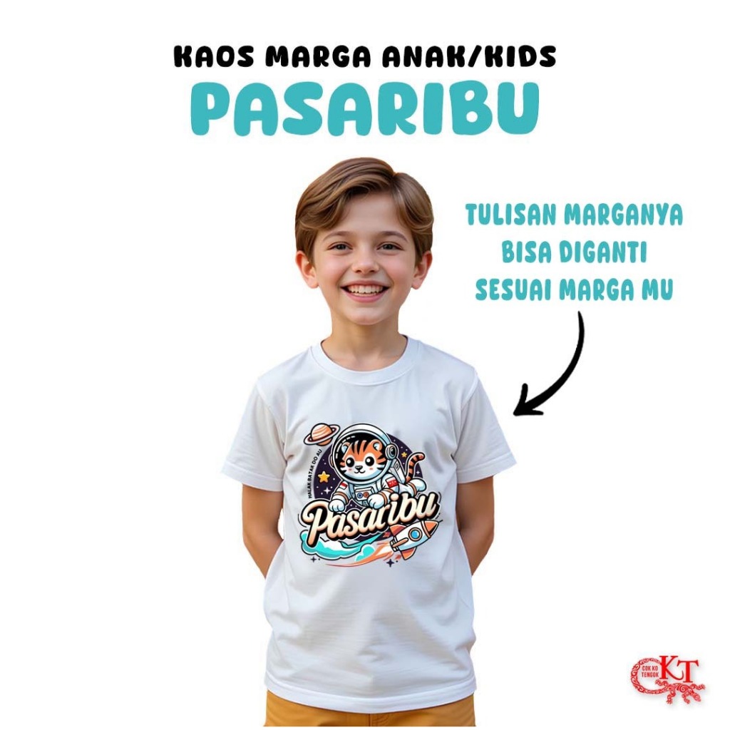 CKT Kaos Anak Marga Batak Pasaribu CKT Cok Ko Tengok Katun Combed 24s
