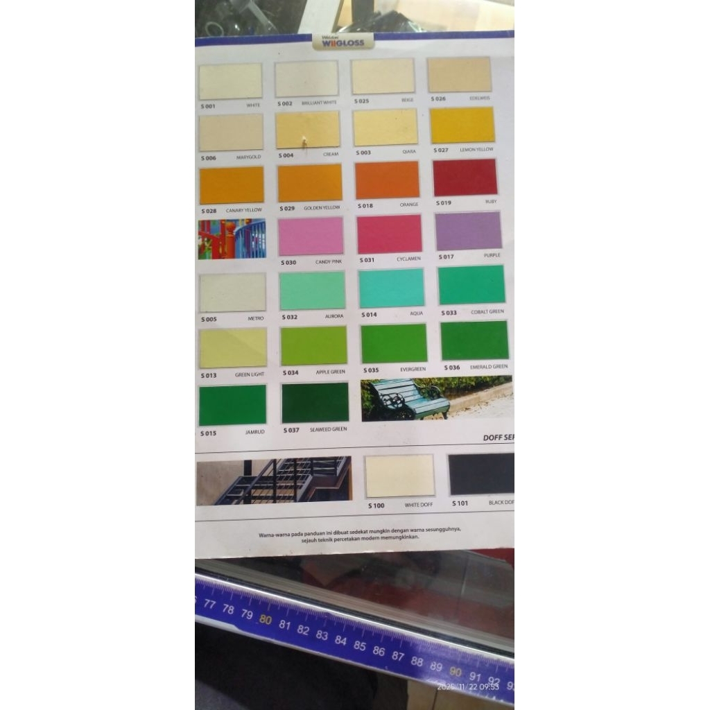 Cat kayu dan Besi Wiigloss