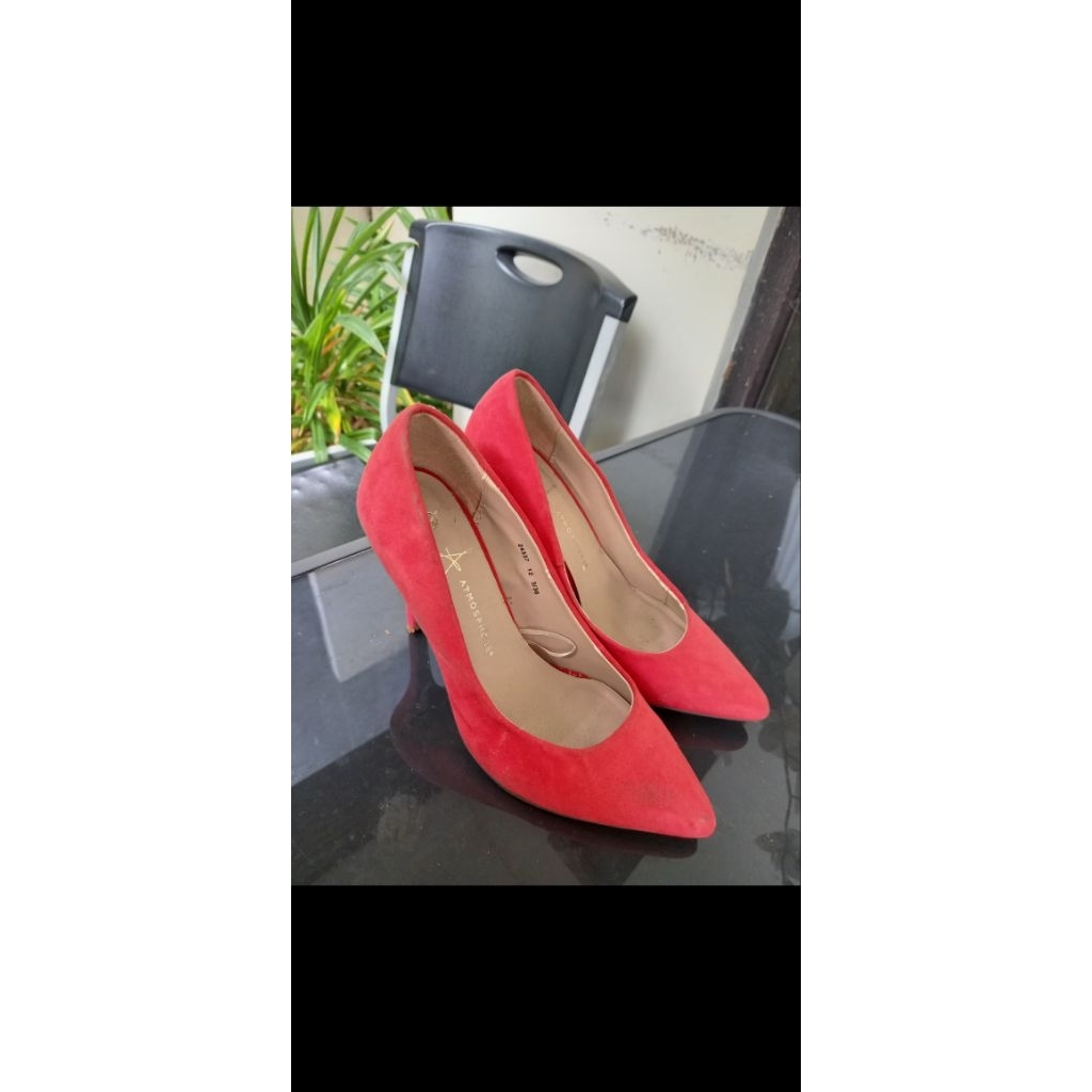 sepatu heels wanita pink atmosphere