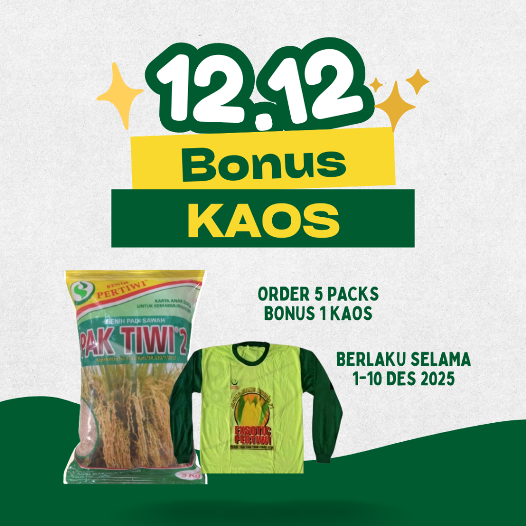 Benih Pertiwi - Benih Padi Pak Tiwi 2 (5 Kg)