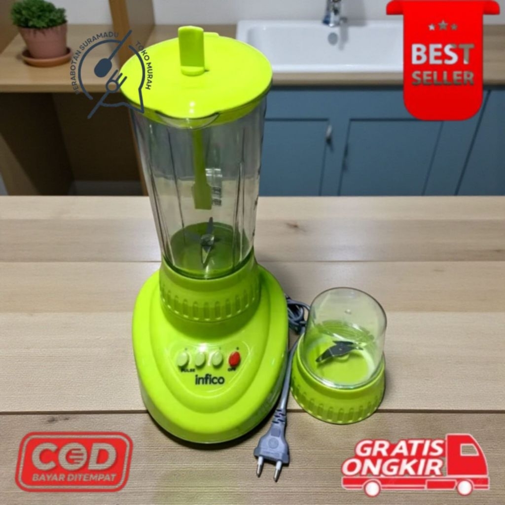 [TMPS] Blender Infico 2 in 1 Fusion IBL-230 plastik & Versa IBL-230K kaca kapasitas 1.2 Liter