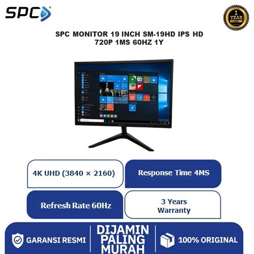 Spc Monitor 19 Inch Hd-19Hd Ips Hd 720P 1Ms 60Hz 1Y Tkdn