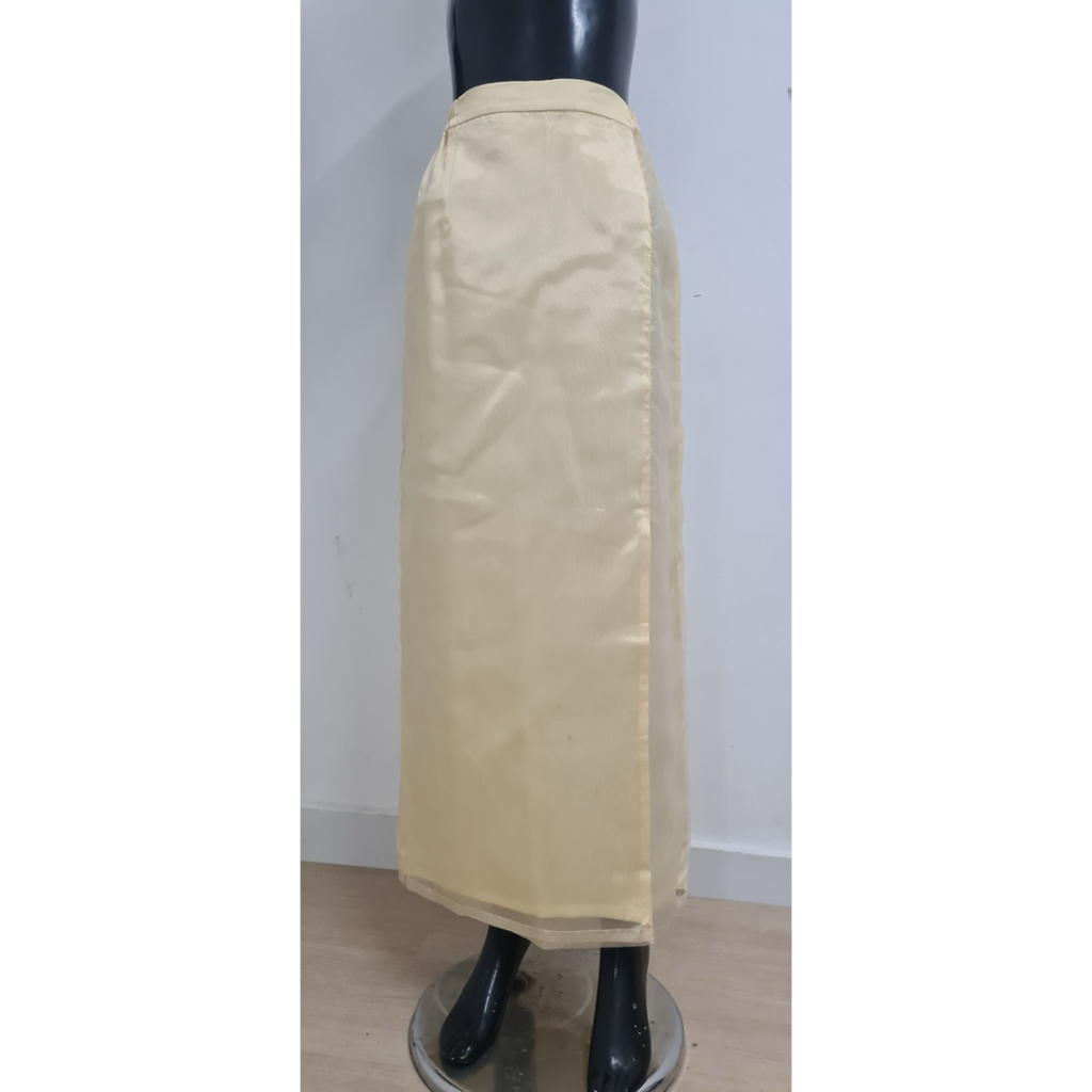 Rok cream, rok melayu, rok organza premium