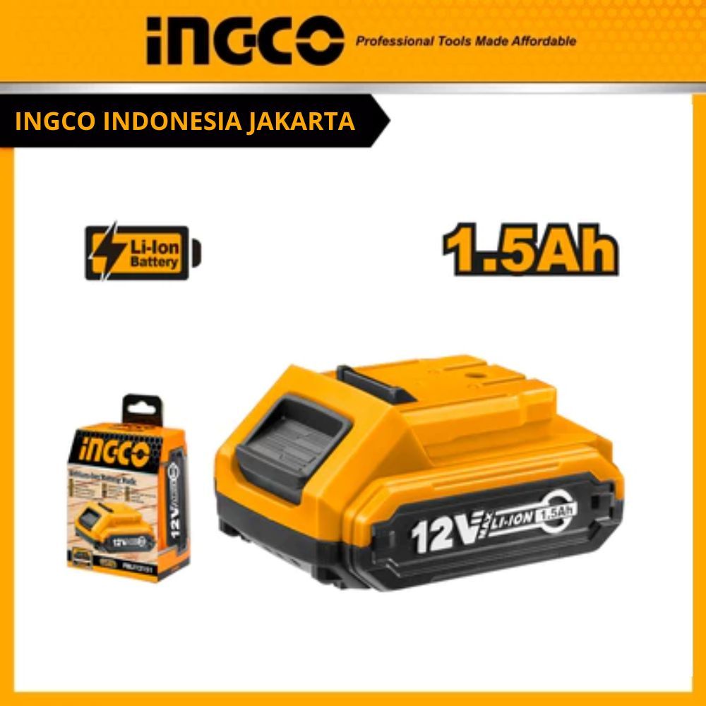 (INGCO) - BATERAI 12V LITHIUM ION 1.5AH INGCO FBLI12151