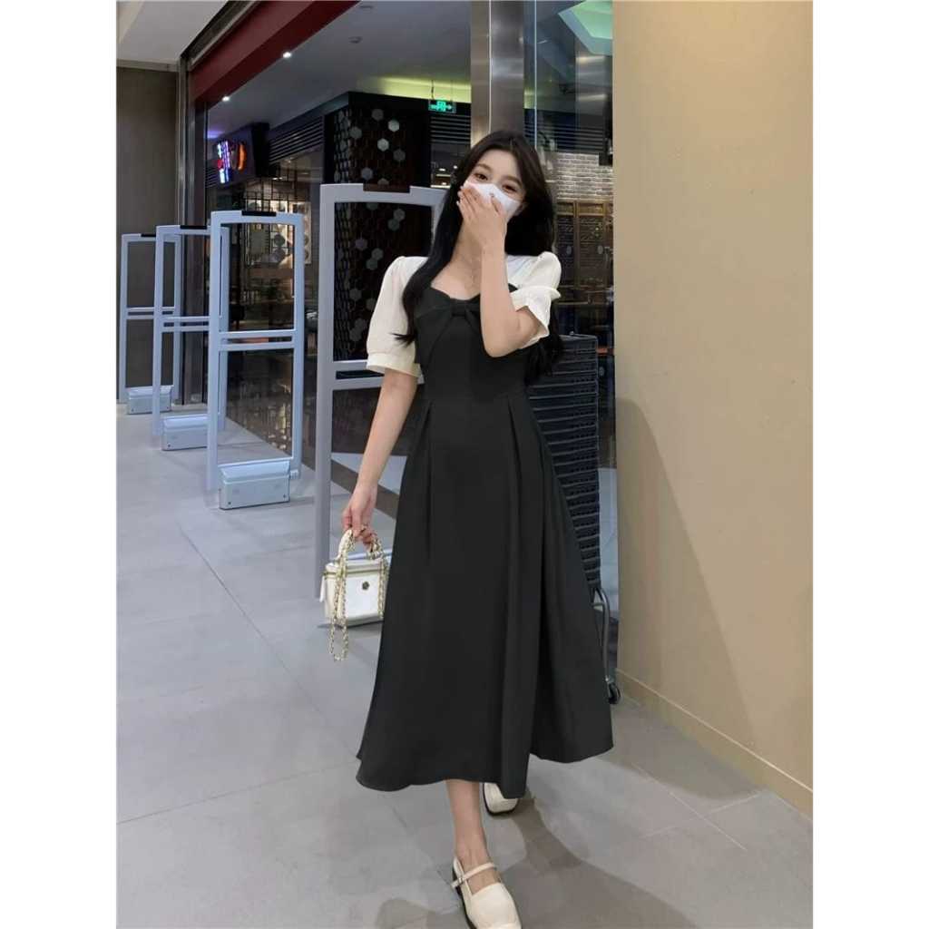 Mididres Cewe Drish Kekinian Baju Pesta Perempuan Dres Pendek Wanita Dres Natal Terbaru 2026 Baju Bu