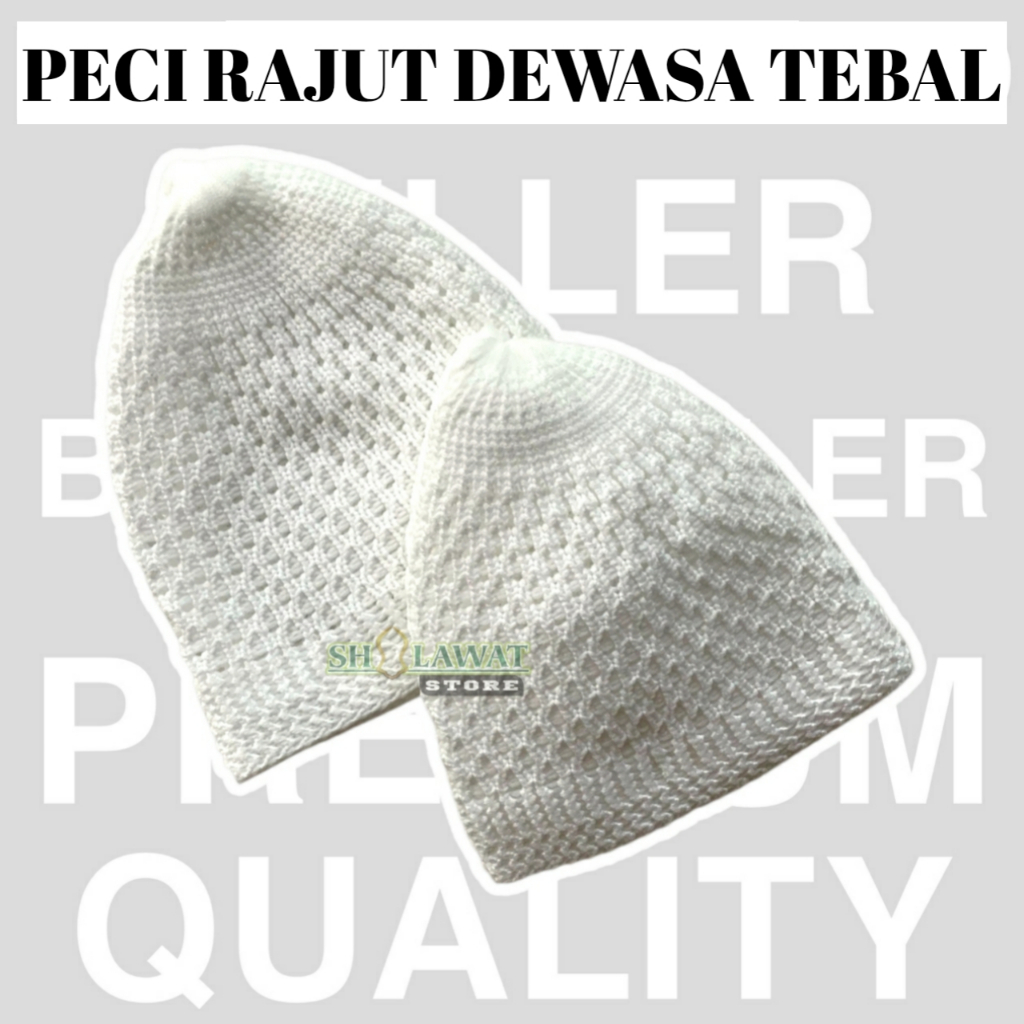 Peci Rajut Polos Dewasa / Peci Rajut Tebal Elastis Termurah / Peci Rajut Dewasa / Peci Rajut Tebal /