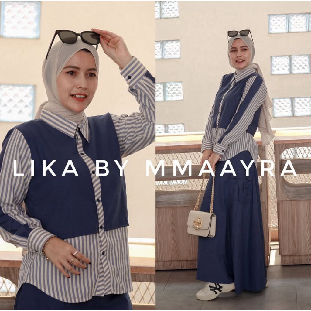 MMAAYRA SET WANITA KEKINIAN - Lika By MMaayra - baju setelan wanita terbaru