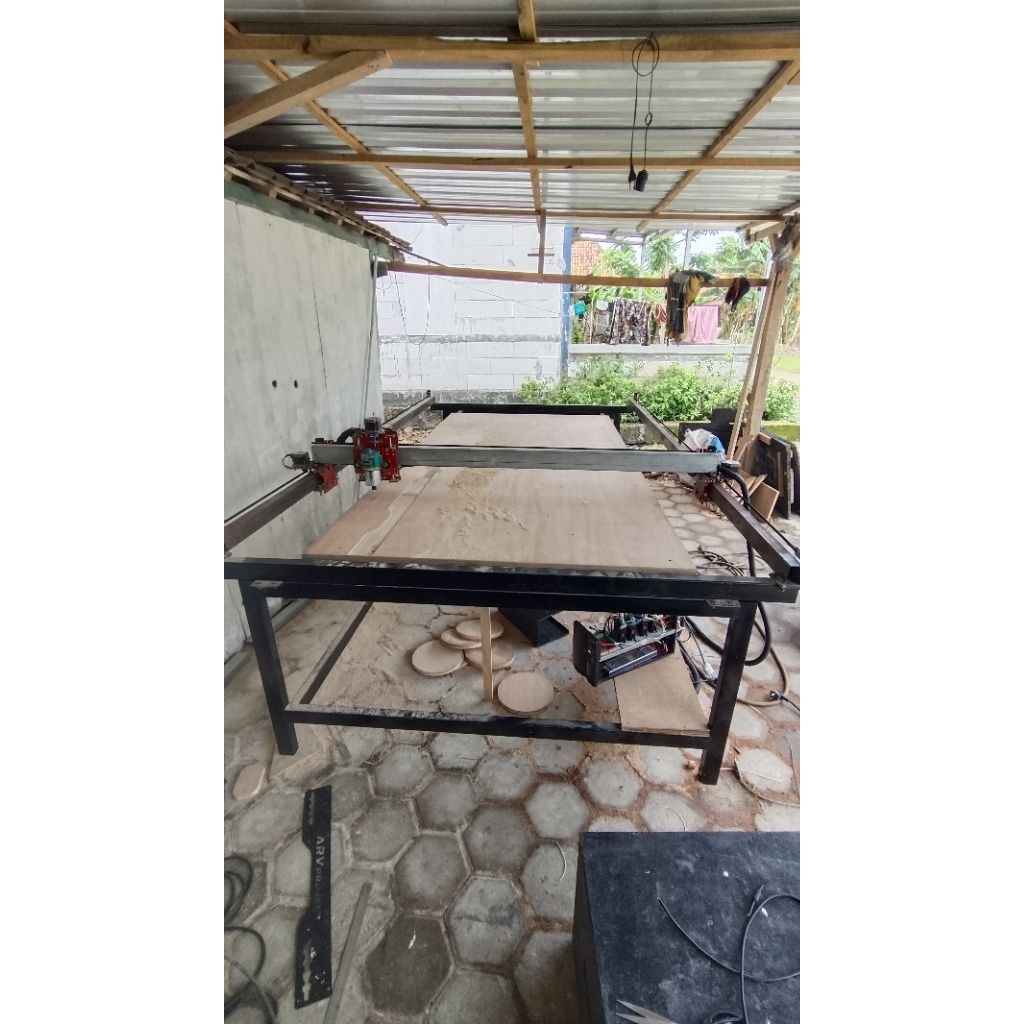 mesin cnc router full triplek 122 x 244 free traning