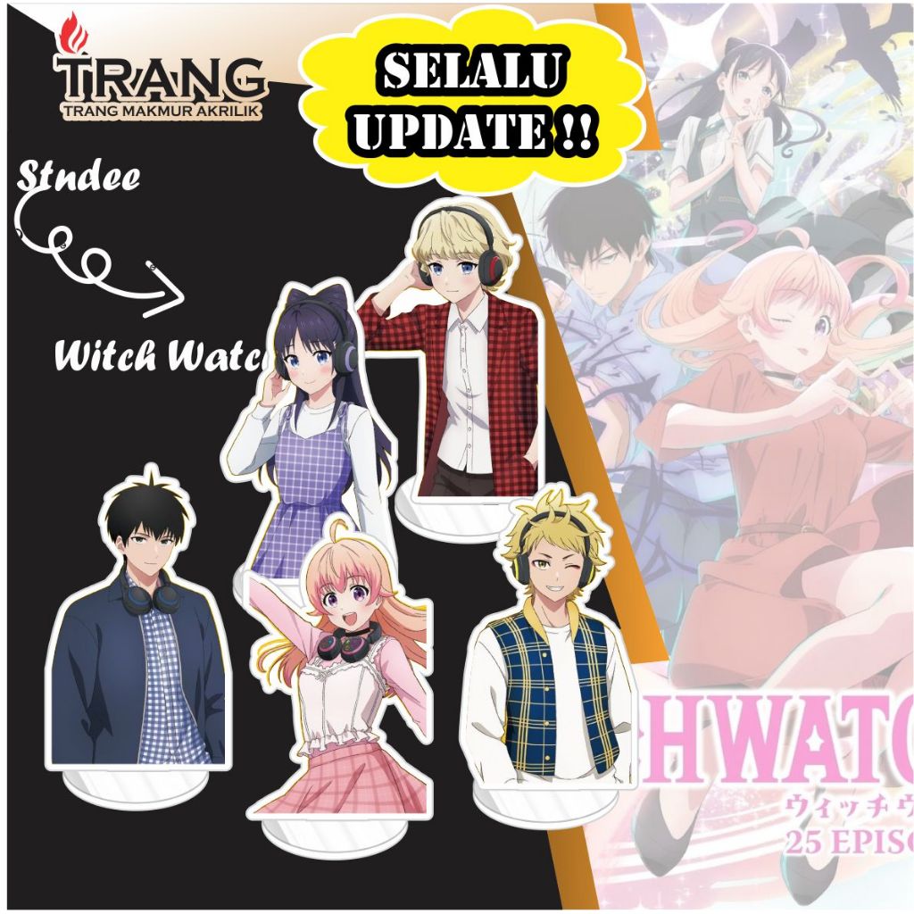 Standee Figure Akrilik Witch Watch / Standing Action figure Acrylic Witch Watch