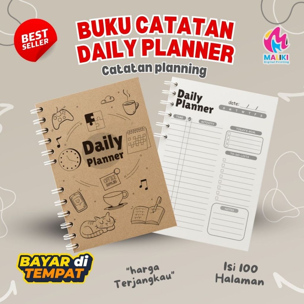 BUKU CATATAN DAILY PLANNER