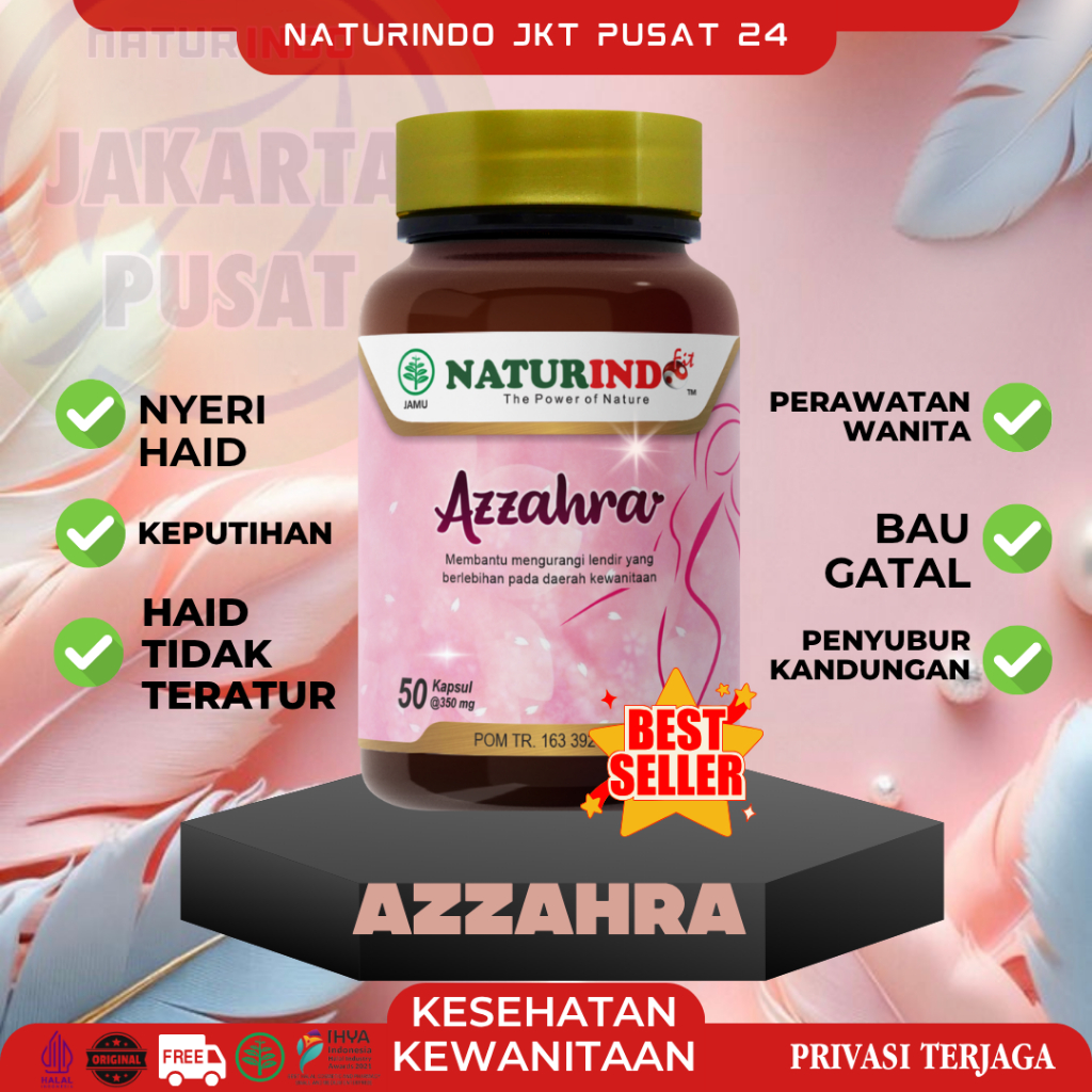 Azzahra Naturindo Jamu Pelancar Haid Herbal Telat Haid 1 Minggu 1 2 3 Bulan Mens  Menstruasi Perlanc