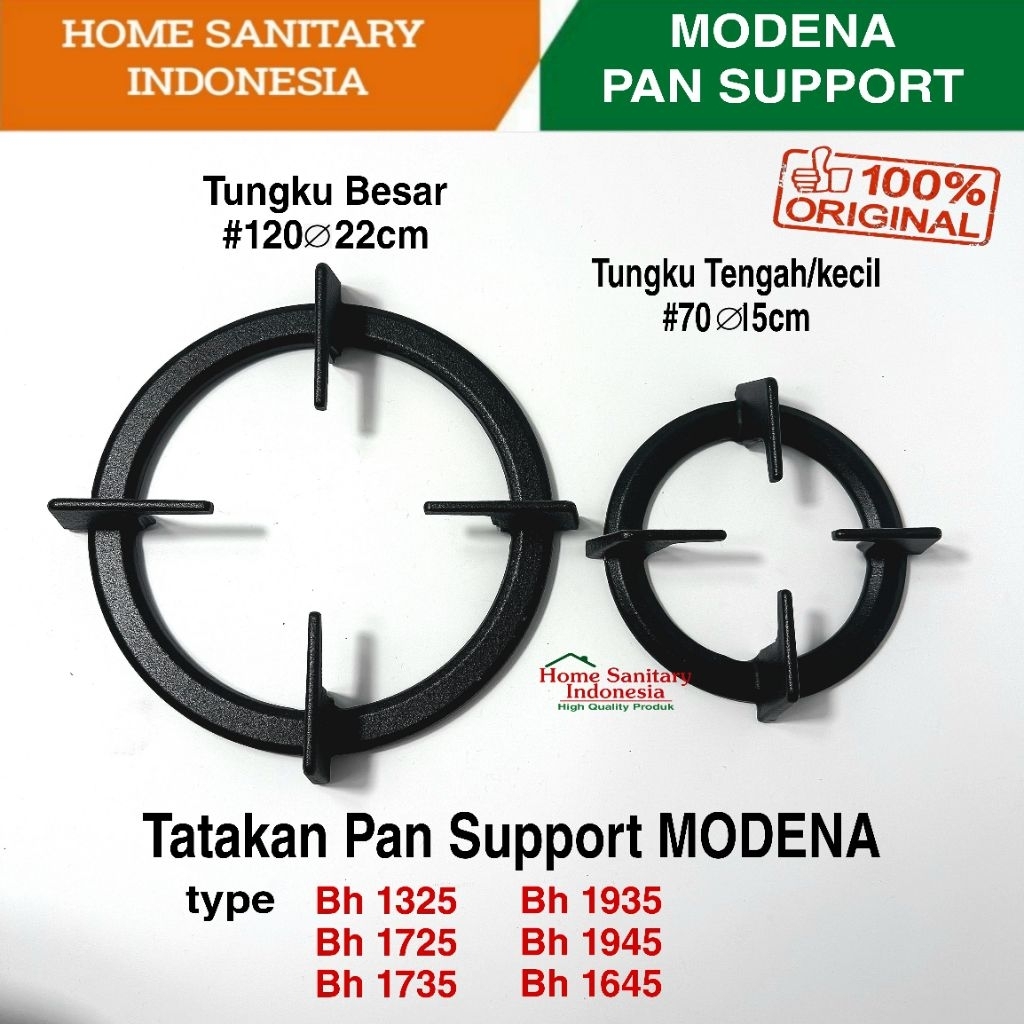 HSI | Sparepart Modena Pan support Bh 1725 , bh 1735, bh 1935  kompor tanam gas