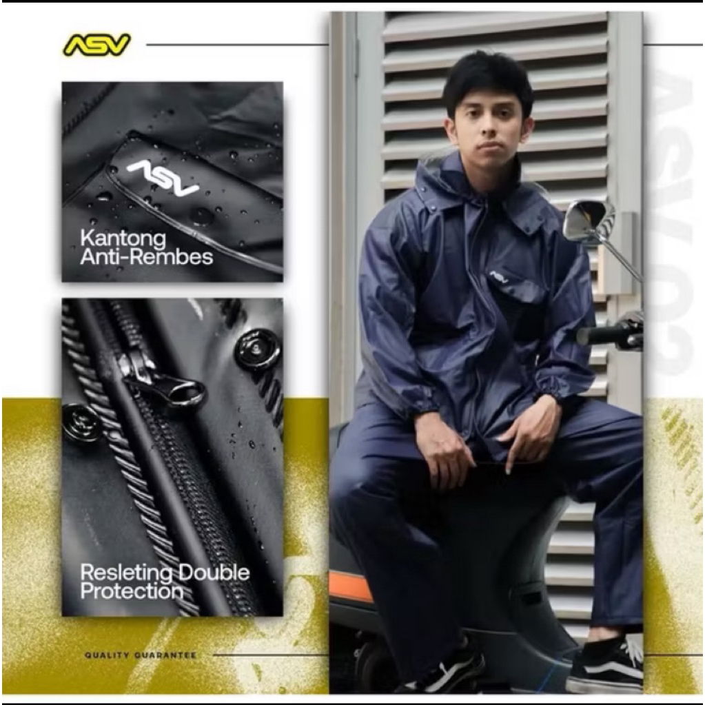 Jas Hujan ASV Karet 02 Import 100% Original