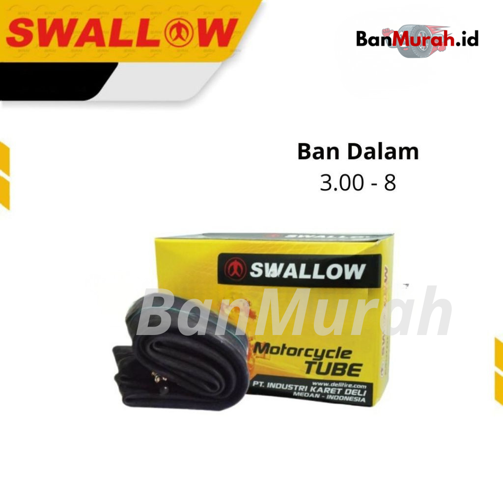 BAN DALAM SWALLOW UKURAN 3.00-8 Ring 8 BAN ANGKONG