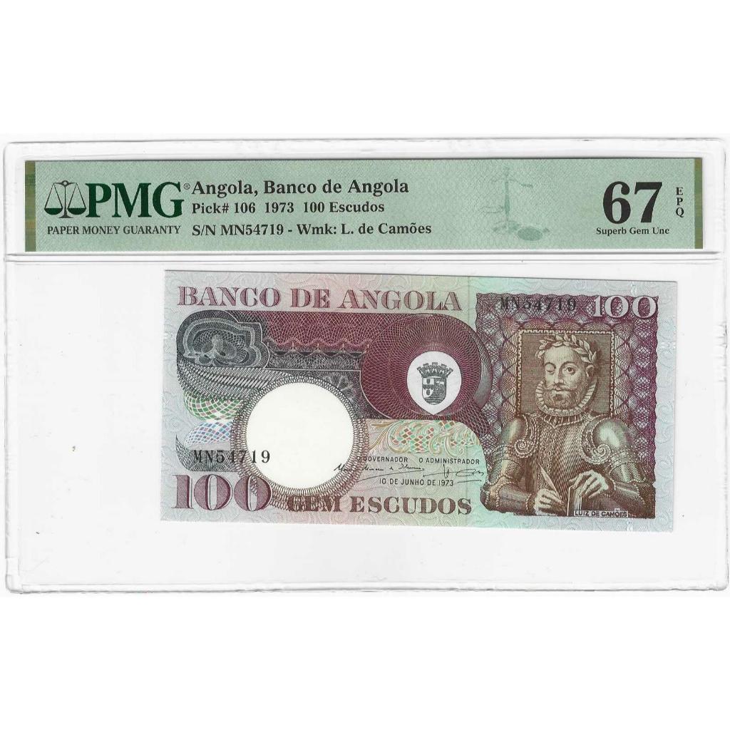 Angola 100 Escudo PMG 67EPQ
