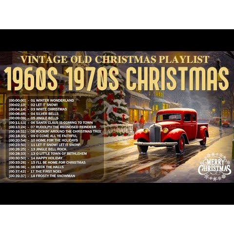 Flashdisk 16GB Berisi Old Christmas Songs from the 1940s, 50s, 60s  Vintage Christmas Playlist  Chri