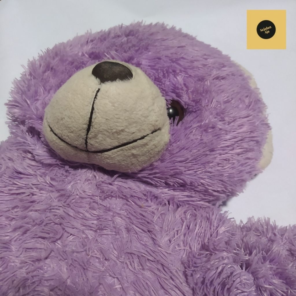 BONEKA BERUANG BEAR JUMBO UNGU