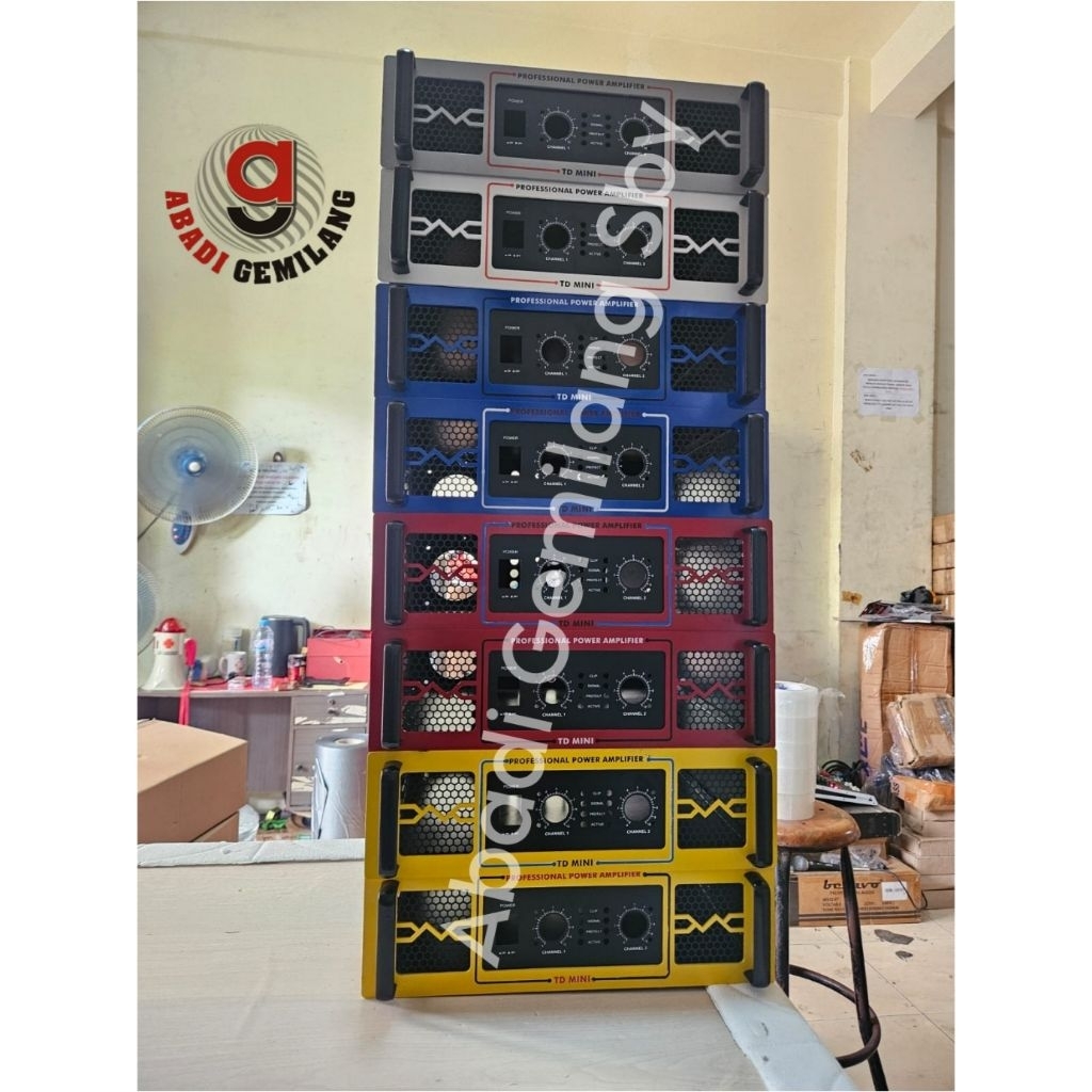 Box Power Amplifier TD MINI by AW Louds 2U PUTIH/Box Power 2U TD MINI