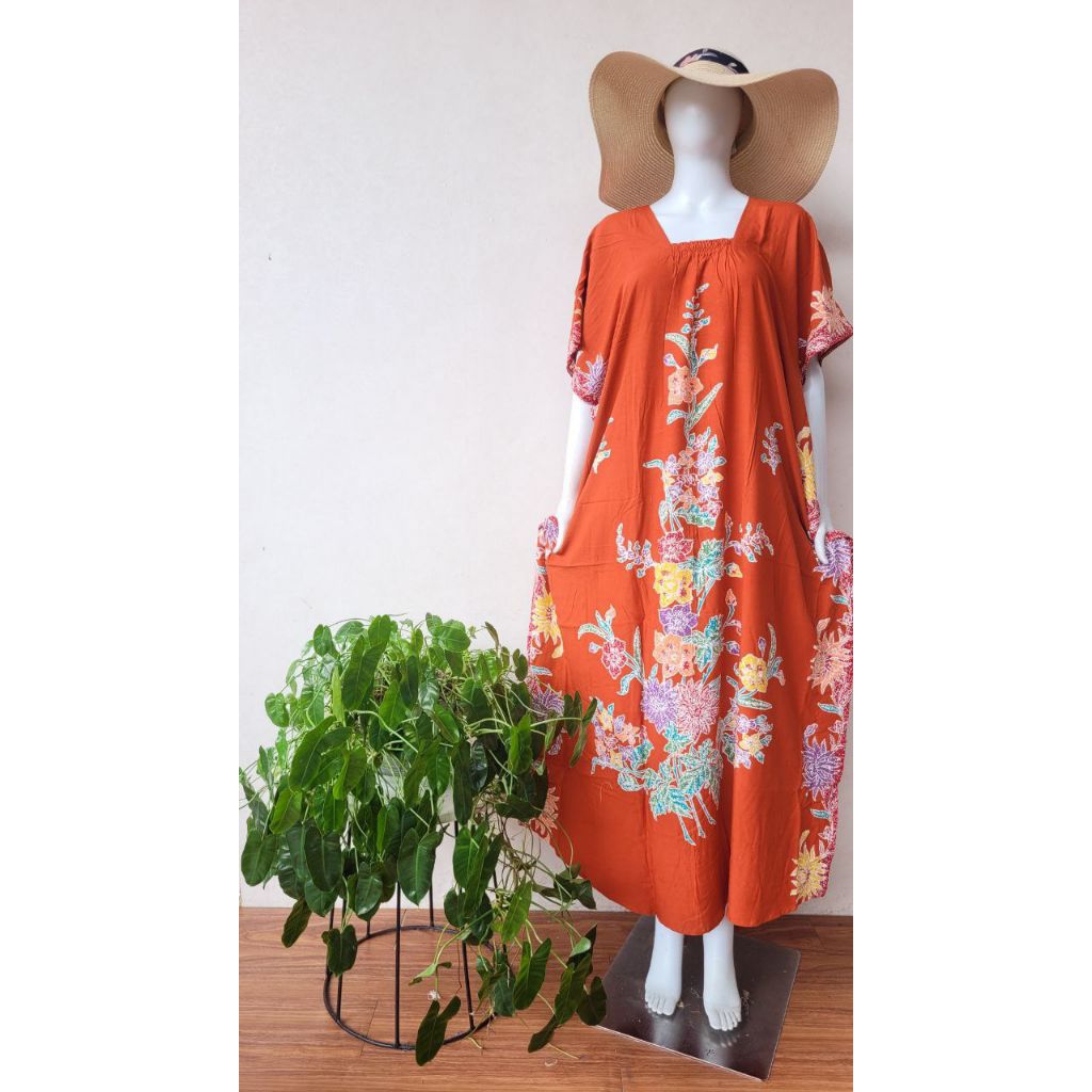 Long Lowo ENCIM Dada Karet Ld 130 Pb 138 Rayon Premium Daster Jumbo Non Busui